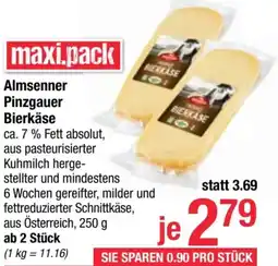 Maximarkt Almsenner Pinzgauer Bierkäse Angebot