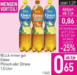 Sutterlüty Eistee Pfirisch oder Zitrone Angebot