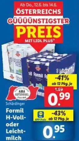 Lidl Formil H-Voll- oder Leicht- milch Angebot