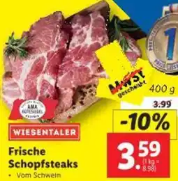 Lidl Frische Schopfsteaks Angebot