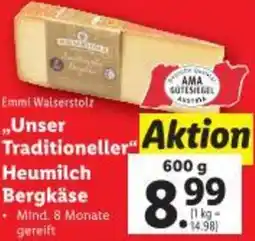 Lidl Unser Traditioneller Heumilch Bergkäse Angebot