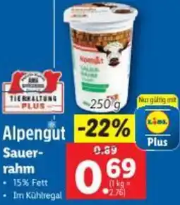 Lidl Sauer- rahm Angebot