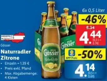 Lidl Naturradler Zitrone Angebot