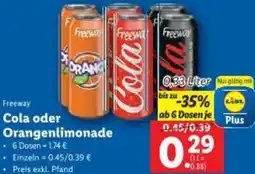 Lidl Cola oder Orangenlimonade Angebot
