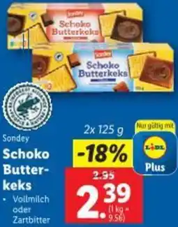 Lidl Schoko Butter- keks Angebot
