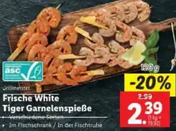 Lidl Frische White Tiger Garnelenspieße Angebot