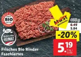 Lidl Frisches Bio Rinder Faschiertes Angebot