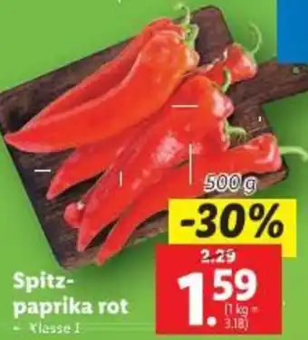 Lidl Spitz- paprika rot Angebot