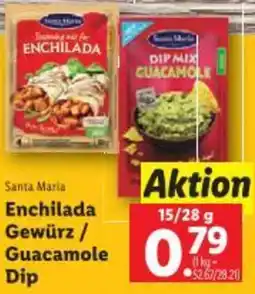 Lidl Enchilada Gewürz/ Guacamole Dip Angebot