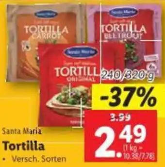 Lidl Tortilla Angebot