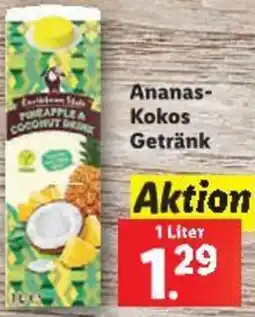 Lidl Ananas- Kokos Getränk Angebot