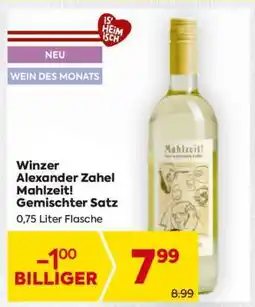 Billa Winzer Alexander Zahel Mahlzeit! Gemischter Satz Angebot