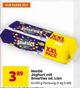 Billa Nestlé Joghurt mit Smarties od. Lion Angebot