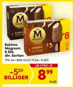 Billa Eskimo Magnum 8 Stk. div. Sorten Angebot