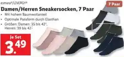 Lidl Damen/Herren Sneakersocken Angebot