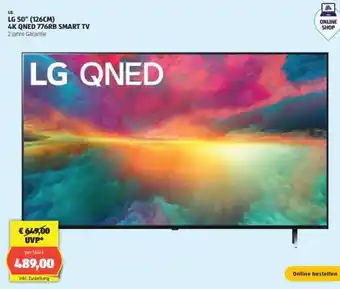 Hofer LG 50 (126CM) 4K QNED 776RB SMART TV Angebot