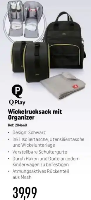 Smyths Toys Wickelrucksack mit Organizer Angebot