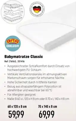 Smyths Toys Babymatratze Classic Angebot
