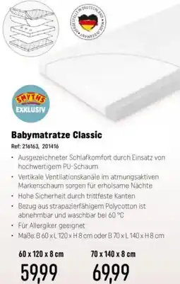 Smyths Toys Babymatratze Classic Angebot