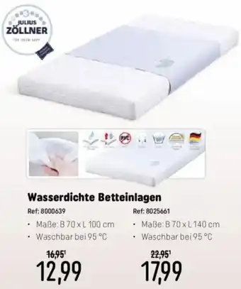 Smyths Toys Wasserdichte Betteinlagen Angebot
