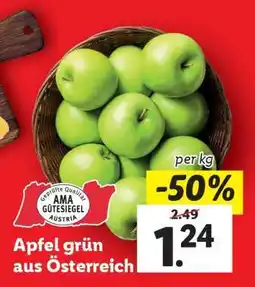 Lidl Äpfel grün aus Österreich Angebot