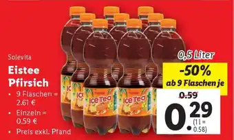 Lidl Solevita Eistee Pfirsich Angebot