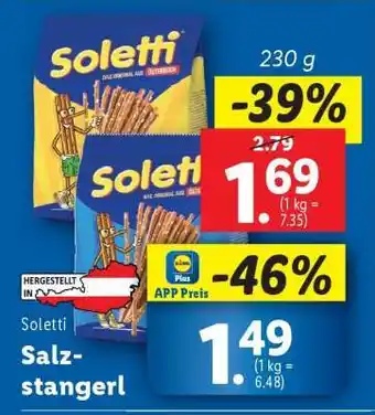 Lidl SOLETTI SALZSTANGERL Angebot