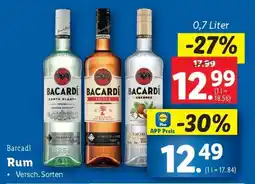 Lidl Bacardi Rum Angebot