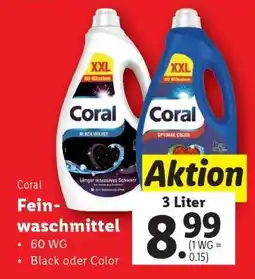 Lidl Coral Feinwaschmittel Angebot