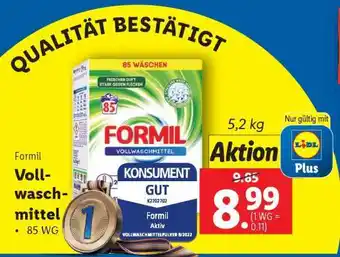 Lidl Formil Vollwaschmittel Angebot