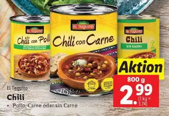Lidl El Tequito Chili Angebot