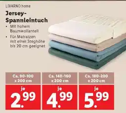 Lidl JERSEY-SPANNLEINTUCH Angebot