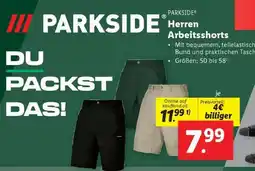 Lidl PARKSIDE Herren Arbeitsshorts Angebot
