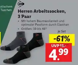 Lidl Herren Arbeitssocken, 3 Paar Angebot