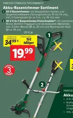 Lidl 20 V Rasentrimmer Angebot