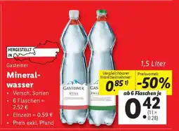 Lidl Gasteiner Mineralwasser Angebot