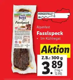 Lidl Alpenfest Fasslspeck Angebot