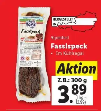 Lidl Alpenfest Fasslspeck Angebot