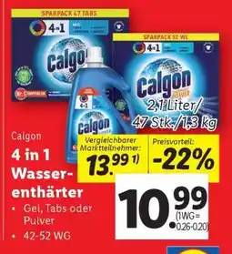 Lidl Calgon 4 in 1 Wasserenthärter Angebot