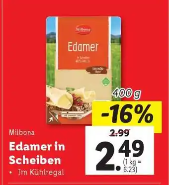 Lidl Edamer in Scheiben Angebot