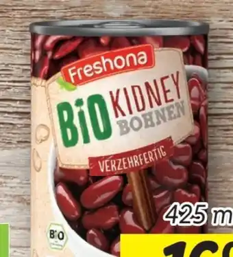 Lidl Freshona Bio Rote Kidney Bohnen Angebot