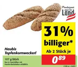 Nah&Frisch Haubis Topfenkornweckerl Angebot