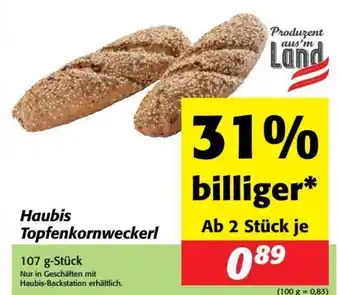 Nah&Frisch Haubis Topfenkornweckerl Angebot