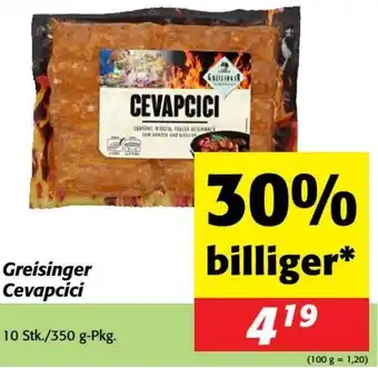 Nah&Frisch Greisinger Cevapcici Angebot