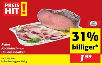 Nah&Frisch Reiter Knoblauch- oder Bauernschinken Angebot