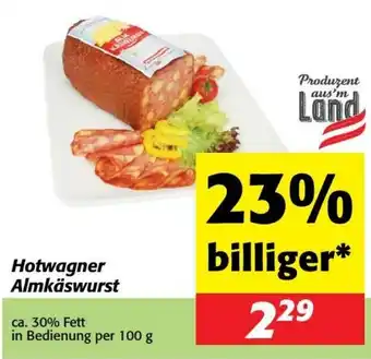 Nah&Frisch Hotwagner Almkäswurst Angebot