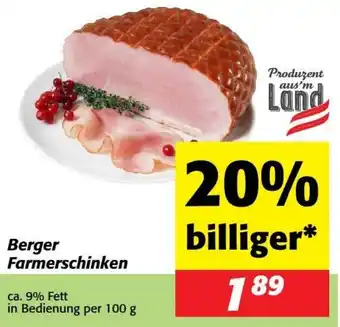Nah&Frisch Berger Farmerschinken Angebot
