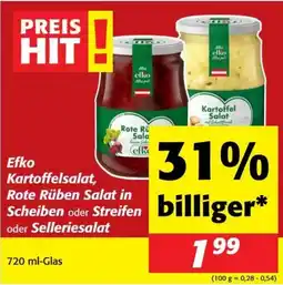 Nah&Frisch Efko Kartoffelsalat, Rote Rüben Salat in Scheiben oder Streifen oder Selleriesalat Angebot