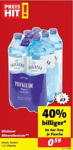 Nah&Frisch Vöslauer Mineralwasser Angebot