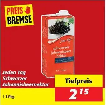 Nah&Frisch Jeden Tag Schwarzer Johannisbeernektar Angebot